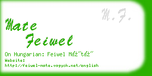 mate feiwel business card